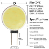 G4 COB 4W 5W 7W 12W Pure Warm White LED 15 18 30 63 Chips Replace Halogen Lamp Spot Light Bulb
