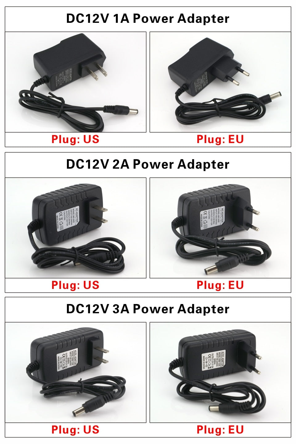 12V Power Supply DC12V Unit 1A 2A 3A 5A 6A Transformer AC 110V 220V 220 V to DC 12 Volts 12 V LED Driver for LED Strip