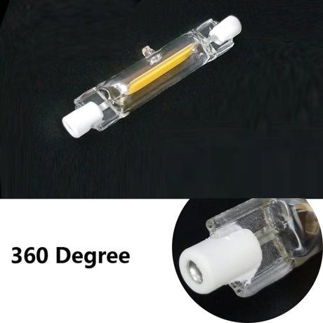 R7S LED 118mm 78mm Dimmable COB Lamp Bulb Glass Tube 15W 30W Replace Halogen Lamp Light AC 220V 230V R7S Spotlight