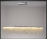 Postmodern Designer Pendant Lights Nordic Tassel Restaurant Luxury Hotel Engineering Chain Living Room Art Hanging Lights