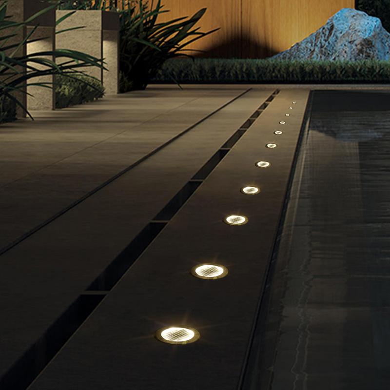 LED Solar Garden Light Solar Power Energy Ground Lawn Lamp With Sensitive Light Sensor Waterproof Outdoor Lights