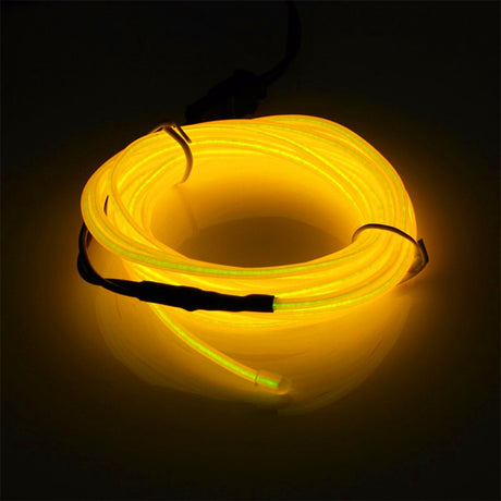 Neon Cord Led EL Wire String Led Strip Flexible Light Rope Tube car Dance Party 2M 3M 5M Battery Powered With Controller led RGB