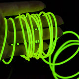 Neon Cord Led EL Wire String Led Strip Flexible Light Rope Tube car Dance Party 2M 3M 5M Battery Powered With Controller led RGB