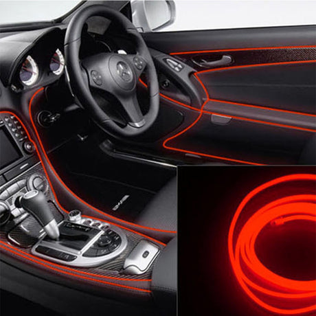 Neon Cord Led EL Wire String Led Strip Flexible Light Rope Tube car Dance Party 2M 3M 5M Battery Powered With Controller led RGB
