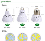 LED Bulb 220V 240V MR16 GU10 LED Lamp LED Spotlight Bulb Lampada 48 60 80 LEDs SMD 2835 For Indoor Home Spot Light