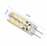 G4 LED Bulb, Bi-Pin Base, G4 Ampoule Lampe Spot 3014 SMD 24 LEDs 20W Halogen Bulb Equivalent 1.5W Pour Maison 360 Degree 10pack