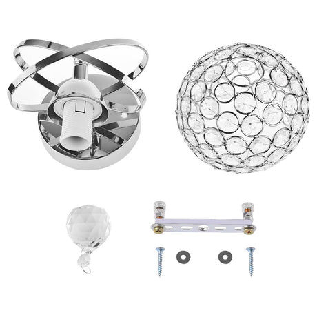 Wall Sconce Crystal Wall light Simple and creative warm bedroom bedside wall lamp Crystal lights 1 Pcs