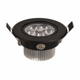 Led Downlight Dimmable 3W 4W 5W 110V 220V Black Shell Round Ceiling Recessed Spot led Light lamp IP40 Indoor Lighting