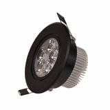 Led Downlight Dimmable 3W 4W 5W 110V 220V Black Shell Round Ceiling Recessed Spot led Light lamp IP40 Indoor Lighting