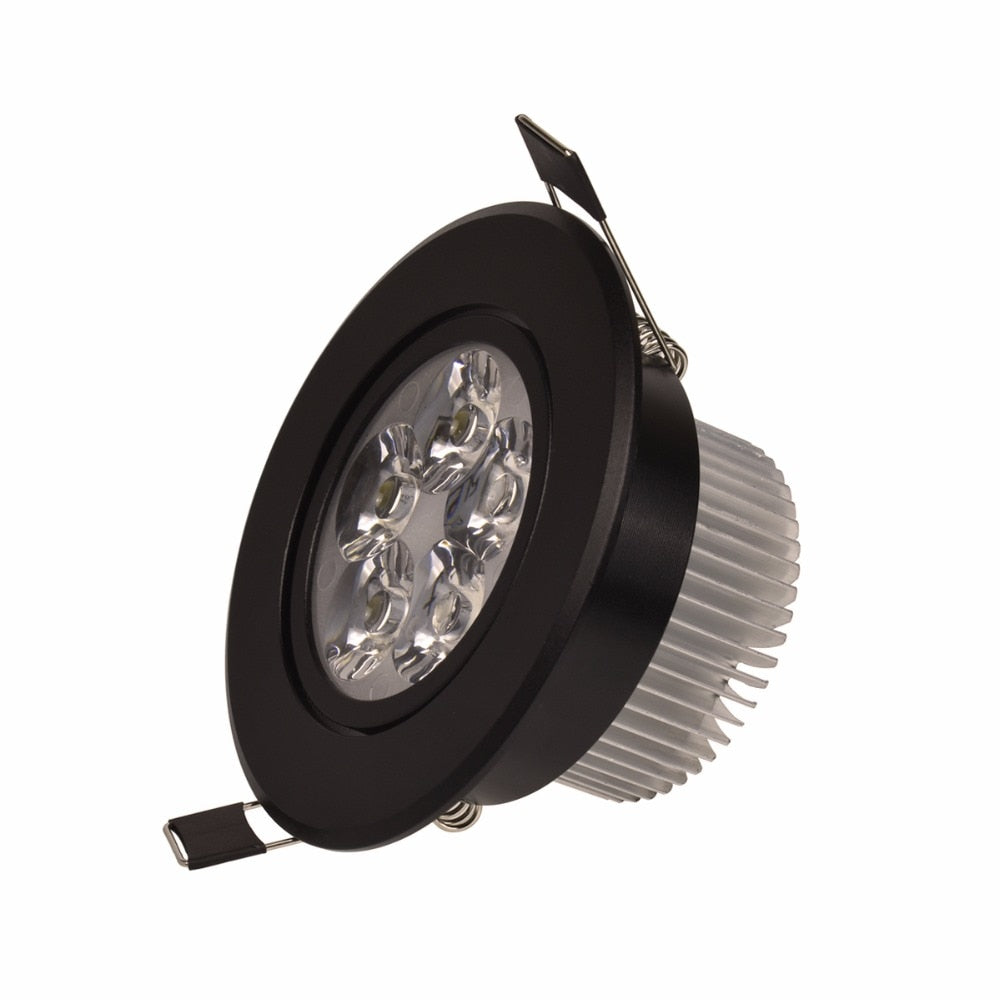 Led Downlight Dimmable 3W 4W 5W 110V 220V Black Shell Round Ceiling Recessed Spot led Light lamp IP40 Indoor Lighting