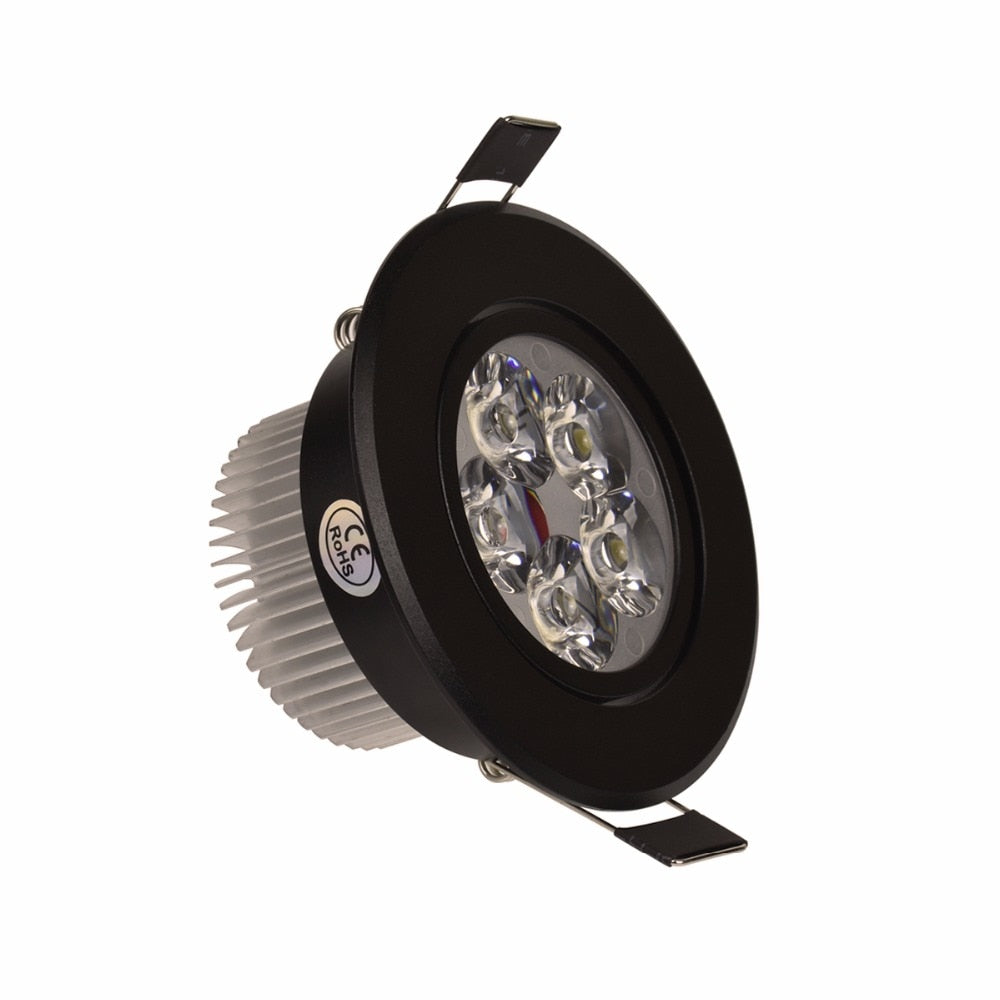 Led Downlight Dimmable 3W 4W 5W 110V 220V Black Shell Round Ceiling Recessed Spot led Light lamp IP40 Indoor Lighting