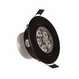 Led Downlight Dimmable 3W 4W 5W 110V 220V Black Shell Round Ceiling Recessed Spot led Light lamp IP40 Indoor Lighting