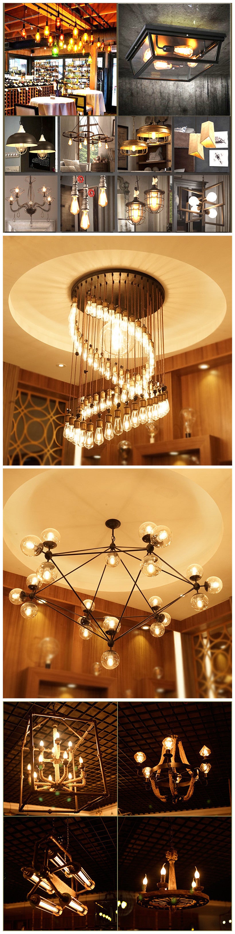 Clear LED Filament Bulb E14 E12 B22 E27 E26 A60 A19 G45 G14 C35 B10 Warm White Edison retro LED light Lamp 220V 230V 110V