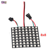 DC5V 8*8/16*16/8*32cm Pixel WS2812B LED Full Color Panel Digital Flexible Individually addressable Flex RGB Lights Display Board