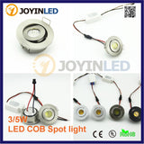 LED 10PCS 50cm 2 inch 3W LED Ceiling Spot Lights Recessed COB Mini LED Downlights DC12/24V Indoor Cabinet Lamp