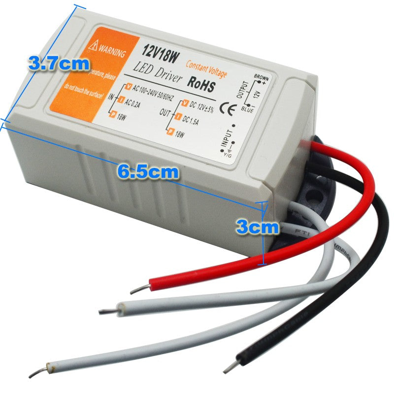 LED Driver AC 110V 220V to DC12V Led Power Adapter Transformers for LED Strip 18W 28W 48W 72W 100W Power Supply
