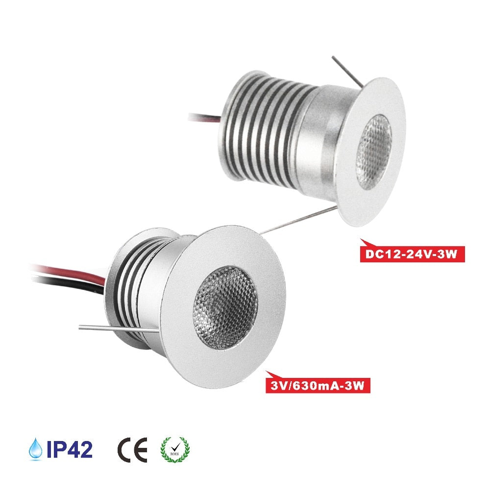 Mini LED Downlight 1W IP65 12V 15mm 25mm 30mm Outdoor Garden Bathroom Corridor Ceiling Spot Bulb Light SPA Sauna Lighting CE