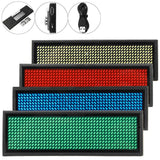 Rechargeable LED Name Tag Mini LED Digital Programmable Rechargeable Scrolling Message Tag Badge Sign For Festival Event