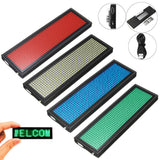 Rechargeable LED Name Tag Mini LED Digital Programmable Rechargeable Scrolling Message Tag Badge Sign For Festival Event