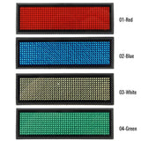 Rechargeable LED Name Tag Mini LED Digital Programmable Rechargeable Scrolling Message Tag Badge Sign For Festival Event
