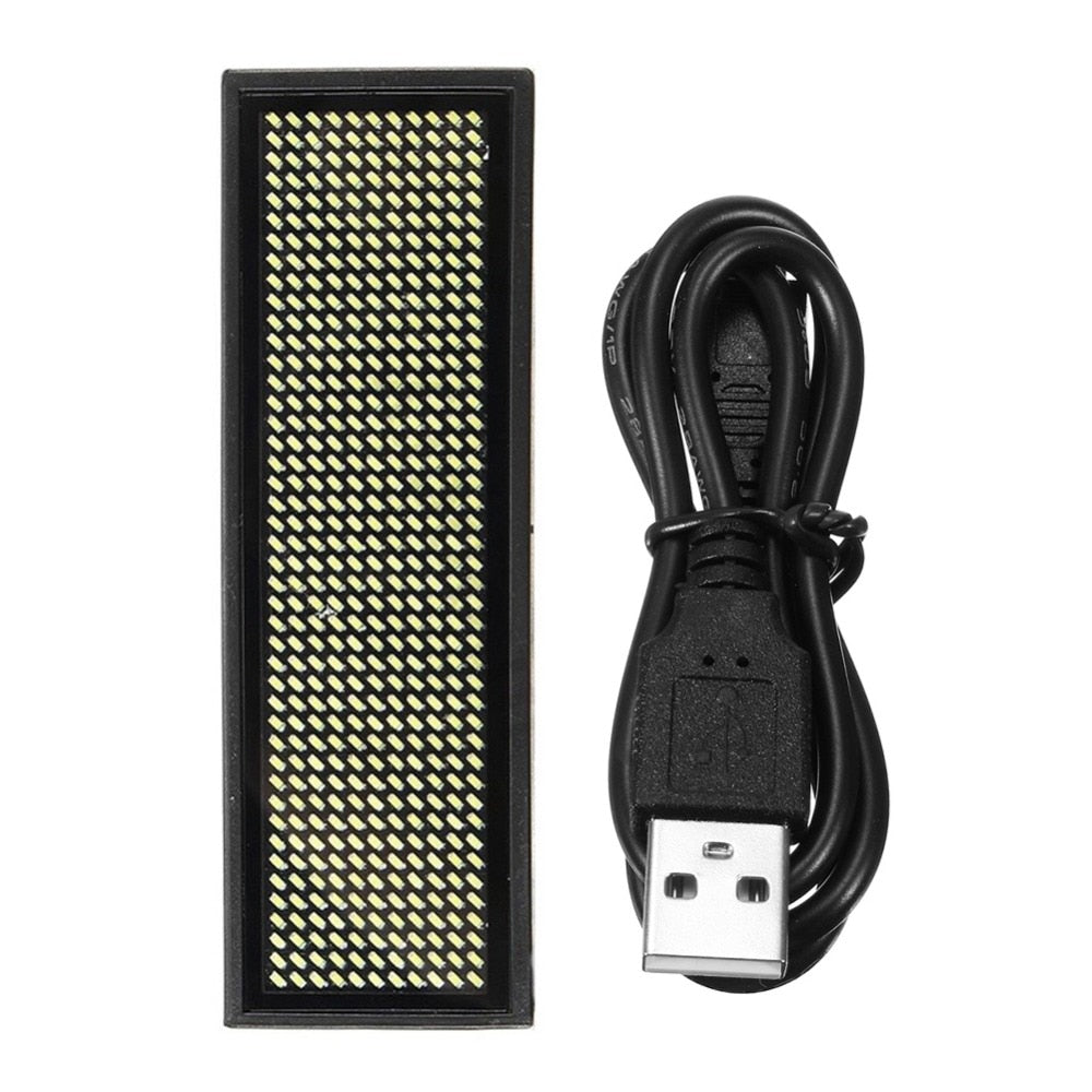 Rechargeable LED Name Tag Mini LED Digital Programmable Rechargeable Scrolling Message Tag Badge Sign For Festival Event