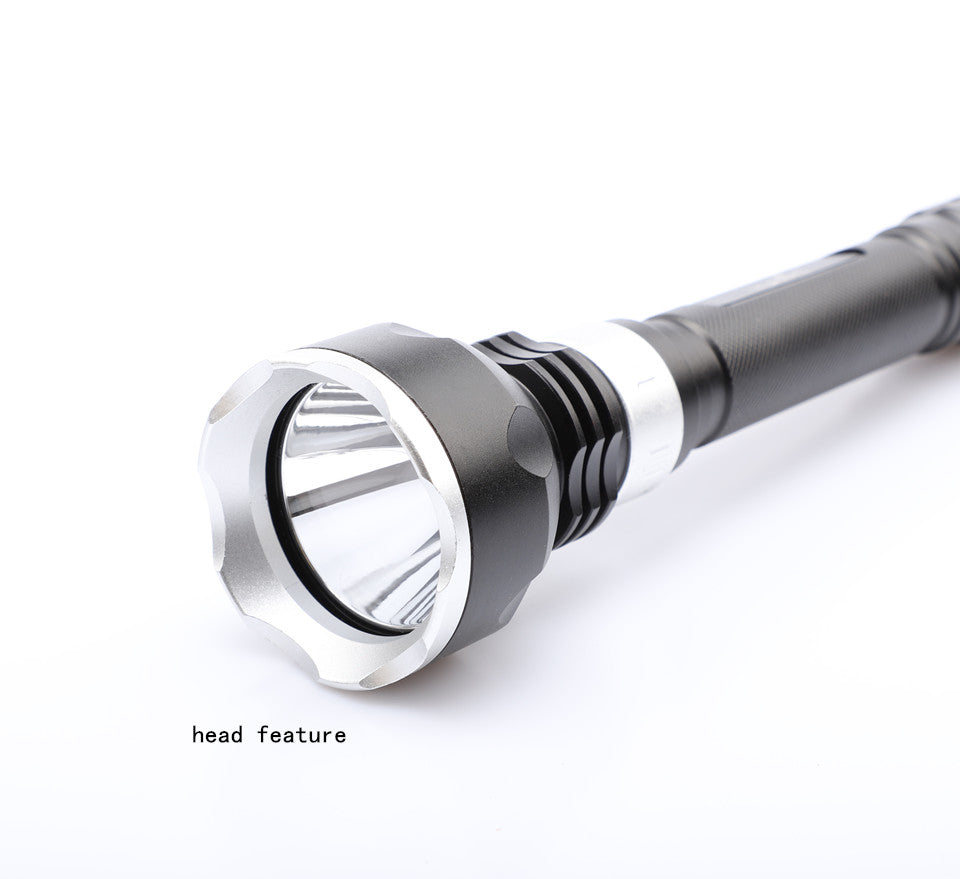 LED waterproof underwater diver diving yellow light T6 LED flashlight white light yellow light torch 18650 battery