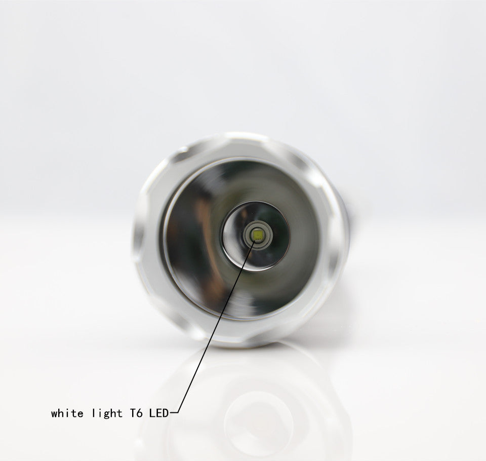 LED waterproof underwater diver diving yellow light T6 LED flashlight white light yellow light torch 18650 battery