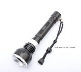 LED waterproof underwater diver diving yellow light T6 LED flashlight white light yellow light torch 18650 battery