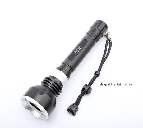 LED waterproof underwater diver diving yellow light T6 LED flashlight white light yellow light torch 18650 battery