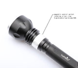 LED waterproof underwater diver diving yellow light T6 LED flashlight white light yellow light torch 18650 battery