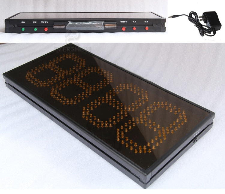 led electronic sports scoreboard 8 inch outdoor waterproof 4 digits red Green color dispaly 555mmx256mmx40m soccer court sign