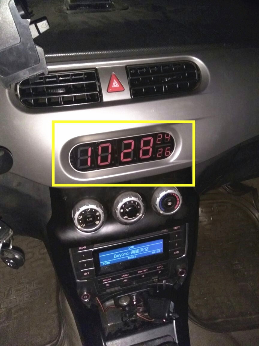 Desktop Large Digital LED Display Clock Precision Electronic Clock With Temperature Car Alarm Indoor Lighting Sign