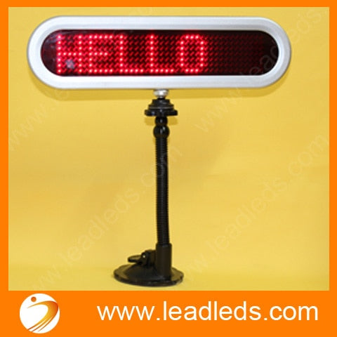 LED Message Digital Moving display Scrolling Car message Sign Light Red LED door windows display