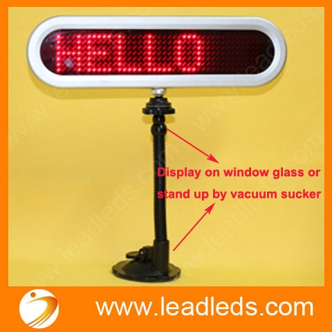 LED Message Digital Moving display Scrolling Car message Sign Light Red LED door windows display