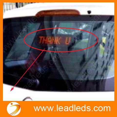 LED Message Digital Moving display Scrolling Car message Sign Light Red LED door windows display