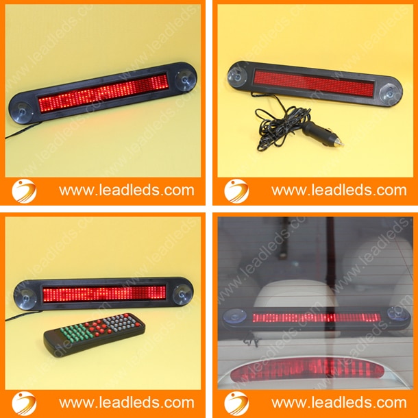 LED Message Digital Moving display Scrolling Car message Sign Light Red LED door windows display