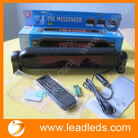 LED Message Digital Moving display Scrolling Car message Sign Light Red LED door windows display