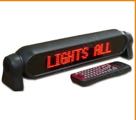 LED Display Digital Moving Scrolling Car advertising Sign Program Edit Message indoor screen board