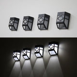 Solar Powered Wall Mount LED Light Outdoor Garden Path Landscape Fence Yard Lamp
