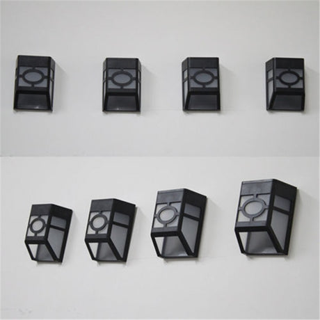 Solar Powered Wall Mount LED Light Outdoor Garden Path Landscape Fence Yard Lamp