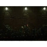 Solar Powered Wall Mount LED Light Outdoor Garden Path Landscape Fence Yard Lamp