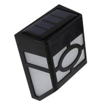 Solar Powered Wall Mount LED Light Outdoor Garden Path Landscape Fence Yard Lamp