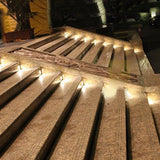 LED Recessed Stair Step Light Outdoor Floor Stair Deck Underground Spotlight Led Footlight Embedded Corner Lamp