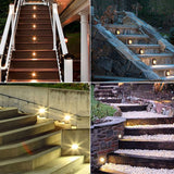 LED Recessed Stair Step Light Outdoor Floor Stair Deck Underground Spotlight Led Footlight Embedded Corner Lamp
