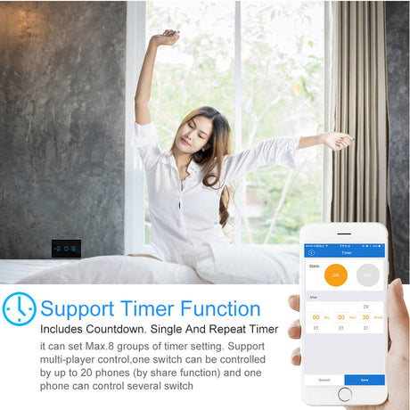 Smart Remote Touch Screen Sensor Switch LED Dimmer Switch Wall Touch Dimmable Glass Control Panel Module EU/UK/US Standard