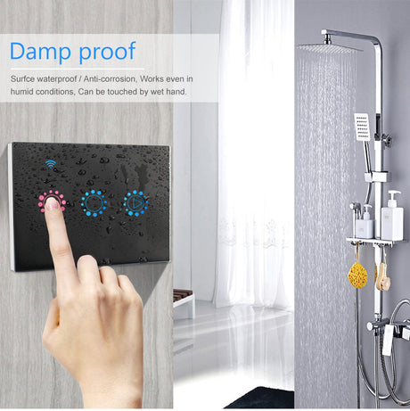 Smart Remote Touch Screen Sensor Switch LED Dimmer Switch Wall Touch Dimmable Glass Control Panel Module EU/UK/US Standard