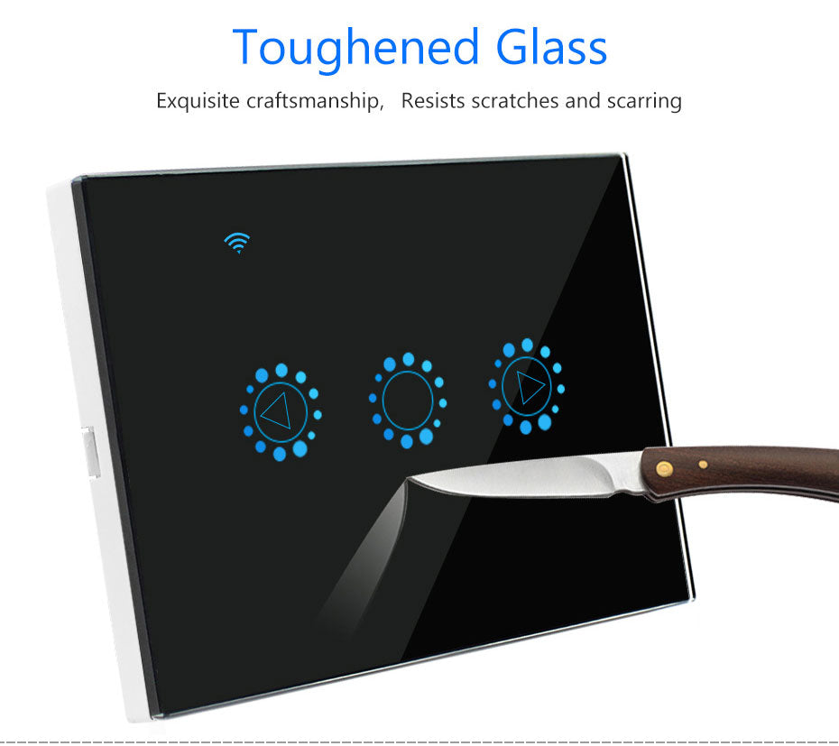 Smart Remote Touch Screen Sensor Switch LED Dimmer Switch Wall Touch Dimmable Glass Control Panel Module EU/UK/US Standard