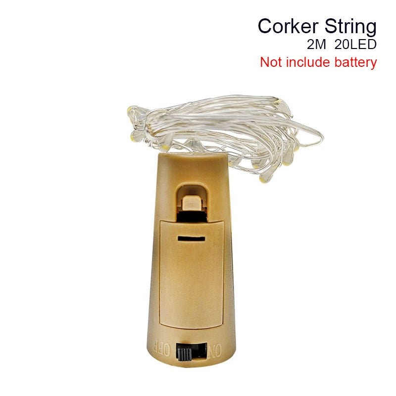 LED String Light Fairy light Battery waterproof Silver Wire Christmas Halloween USB Xmas Decoration Romantic lights 1/2/3/5/10M