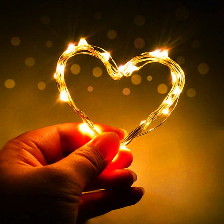 LED String Light Fairy light Battery waterproof Silver Wire Christmas Halloween USB Xmas Decoration Romantic lights 1/2/3/5/10M