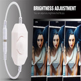 1 Set 300 LEDs Makeup Mirror Vanity Mirror Light with Dimmer Power Supply For Dressing Table With Manual Makeup Mirror Lights - LED Lights For Sale : Affordable LED Solutions : Wholesale Prices
